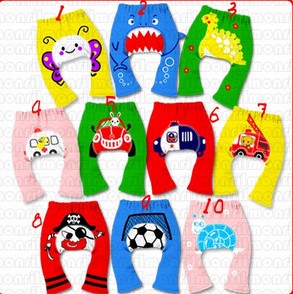 kids cartoon pants red color with cute pirate - Click Image to Close